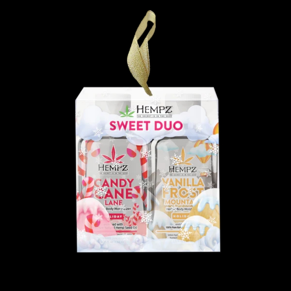 Hempz LE Mini Candy Cane Lane and Vanilla Frost Mountain Duo